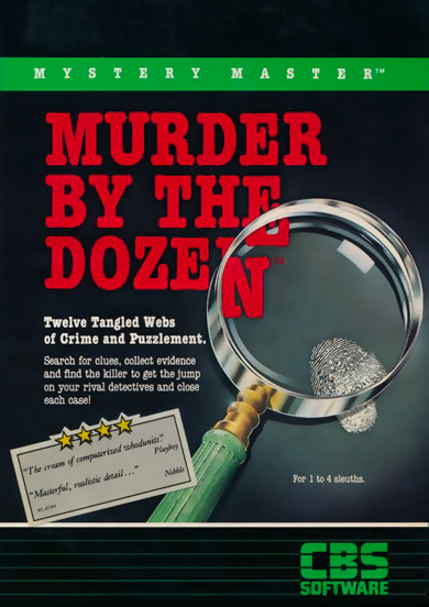 Mystery Master : Murder by the Dozen box art for Commodore 64